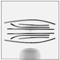 Seat Leon Uyumlu Cam Çerçevesi Paslanmaz Çelik Parça