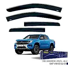 VW Amarok 2023 Sonrası - Kromlu Cam Rüzgarlığı 4Lü Parça
