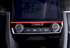 Honda Civic Uyumlu Fc5 2016-2020 Kırmızı Hava Menfez Çıtası