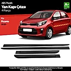 S-Dizayn Kia Picanto ABS Plastik Yan Kapı Koruma Çıtası 2020 Üzeri A+ Kalite