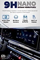 S-Dizayn Ford E-Transit 15 İnç 9H Nano Multimedya Ekran Koruyucu (MAT) 2024-2025 A+ Kalite