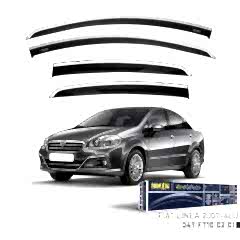 Niken Fiat Uyumlu Linea 2007 Sonrası Araca Özel Kromlu Cam Rüzgarlığı