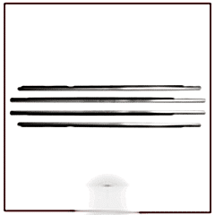 Volkswagen Golf Uyumlu 5 Cam Çıtası 2003-2009 Paslanmaz Çelik Parça