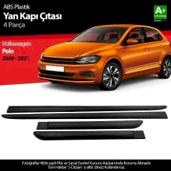 S-Dizayn VW Polo ABS Plastik Yan Kapı Koruma Çıtası 2009-2021 A+ Kalite