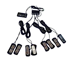 17 fonksiyonlu çakar lamba 12-30v 24 led 8 adet sarı*sarı set / LAPA548-1