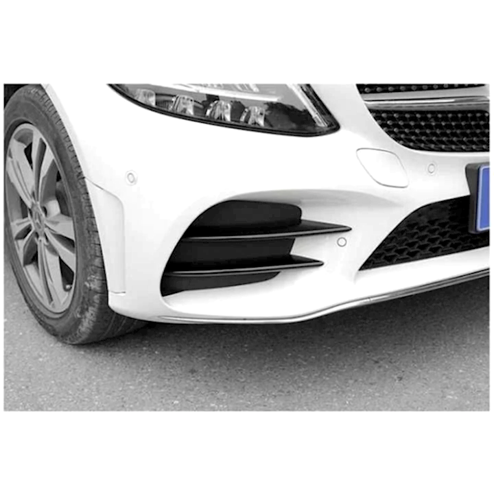 W205 2019+ Sis Uyumlu Kasları 4 Parça (Sis Bıçakları) (Piano Black)