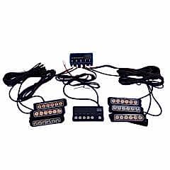 7 fonksiyonlu çakar lamba 12-30v 6 led 6 adet kırmızı*mavi*beyaz set / LAPA550