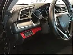 Honda Civic Uyumlu Fc5 2016-2020 Kontrol Panel Kaplama- Kırmızı