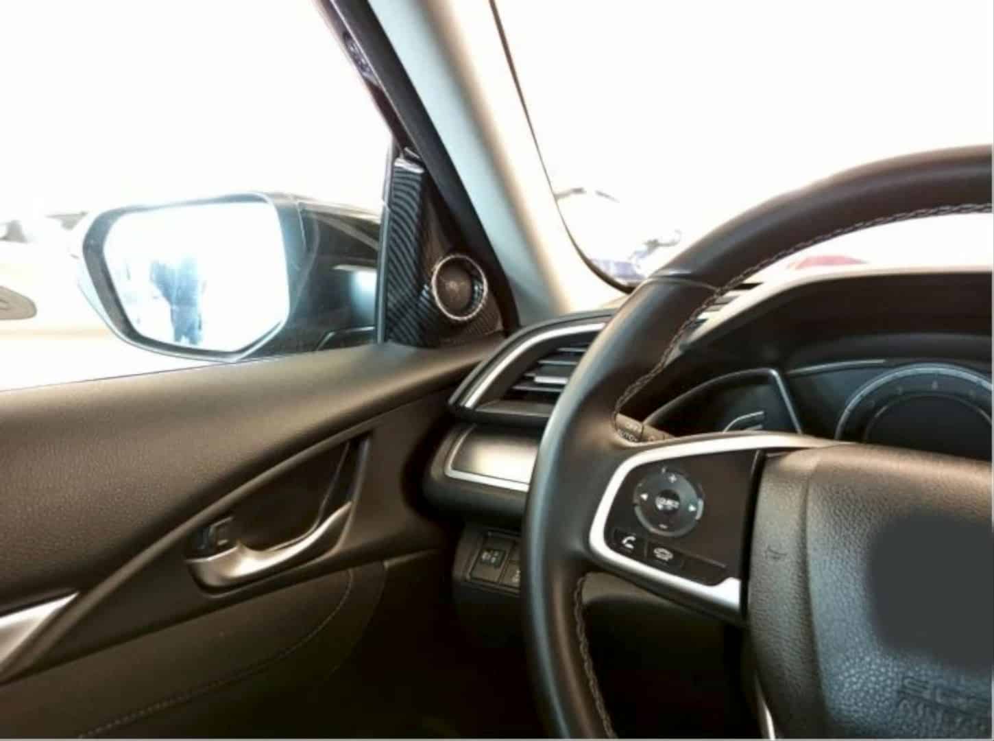 Honda Civic Uyumlu Fc5 2016-2020 Karbon Tweeter Kaplama