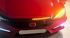 Honda Civic Uyumlu Fc5 2016-2020 Ön Panjur Ledi