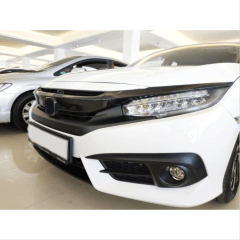 Honda Civic Uyumlu Fc5 2016-2020 Ön Panjur Kaplama Karbon
