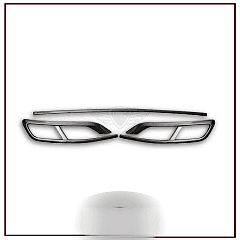 Volkswagen Passat Uyumlu B8,5 Egzoz Kromu Difüzör -2019 Premium Sedan Paslanmaz Çelik Parça