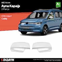 S-Dizayn Volkswagen Caddy ABS Krom Ayna Kapağı 2 Prç 2020 Üzeri