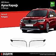 S-Dizayn Renault Kangoo 3 ABS Krom Ayna Kapağı 2 Prç 2021 Üzeri