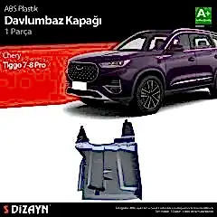 S-Dizayn Chery Tiggo 7-8 Pro Sol Teker Boşluğu Davlumbazı Plastik Koruma Kapağı ABS Plastik 2022 Üzeri A+ Kalite