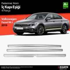Volkswagen Passat Uyumlu B8.5 Krom İç Kapı Eşiği 4 Parça 2019 Ve Üzeri