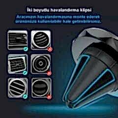 Space Telefon Tutacağı Mıknatıslı Siyah / SYTE136