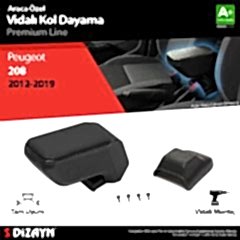 Peugeot 208 Uyumlu ABS Vidalı Kol Dayama Kolçak Siyah 2012-2019 A+Kalite Parça