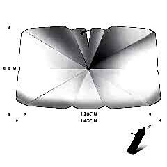 Ön cam perdesi-şemsiye dikiz aynası detaylı / PEON31