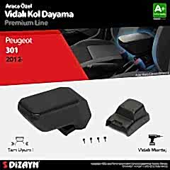 Peugeot 301 Uyumlu ABS Vidalı Kol Dayama Kolçak Siyah 2012 Üzeri A+Kalite Parça