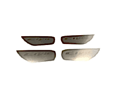 Honda Civic Uyumlu Fc5 2016-2020 İç Kapı Kolu İç Kaplama Silver