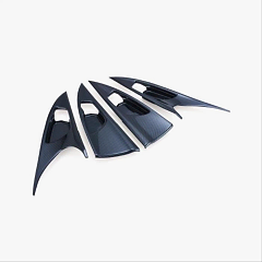 Honda Civic Uyumlu Fc5 2016-2021 İç Kapı Kolu Çerçevesi Karbon Kalın