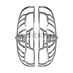 S-Dizayn Fiat Doblo Abs Krom Stop Çerçevesi 2 Prç. 2014 Üzeri