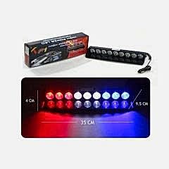 Flaş LED Uyumlu Çakarlı 27W Kırmızı-Beyaz-Mavi 8 Fonksiyonlu / Lapa175