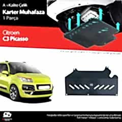 S-Dizayn Citroen C3 Picasso Çelik Karter Muhafaza 2009-2012 A+ Kalite