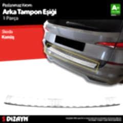 S-Dizayn Skoda Kamiq Krom Arka Tampon Eşiği 2019 Üzeri