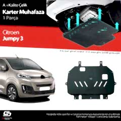 S-Dizayn Citroen Jumpy Çelik Karter Muhafaza 2016 Üzeri A+ Kalite