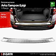 S-Dizayn Skoda Karoq Krom Arka Tampon Eşiği 2017 Üzeri