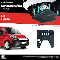S-Dizayn Fiat Fiorino Çelik Karter Muhafaza 2008 Üzeri A+ Kalite