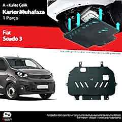 S-Dizayn Fiat Scudo Çelik Karter Muhafaza 2020 Üzeri A+ Kalite