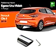Renault Clio Uyumlu 5 Krom Egzoz Ucu Vidalı 2019 Ve Üzeri
