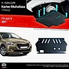 S-Dizayn Peugeot 301 Çelik Karter Muhafaza 2012 Üzeri A+ Kalite