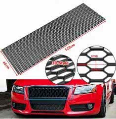 Audi Dizayn 3D Style ABS Plastik Panjur Teli 120x40 cm Siyah