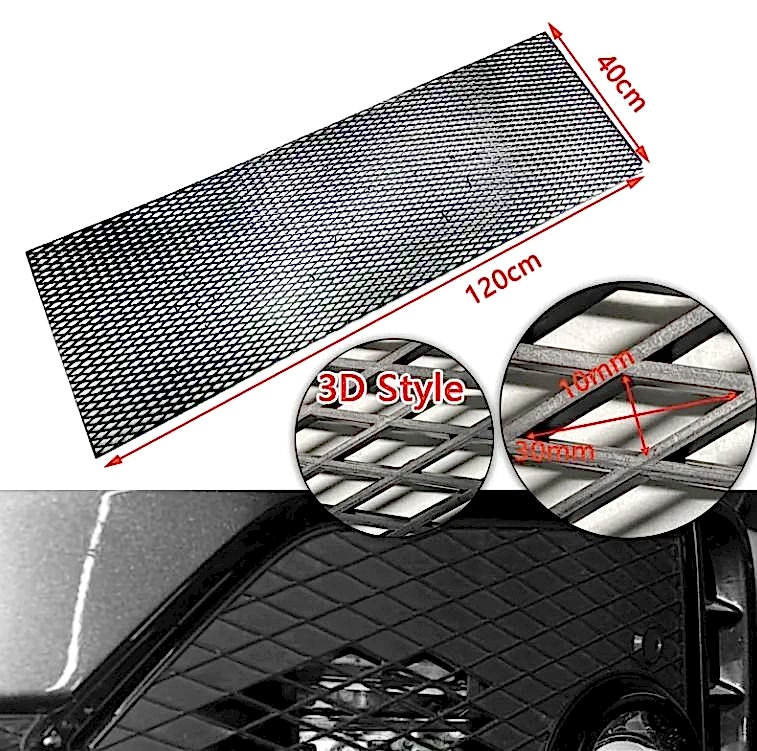 Seat Zigzag Dizayn 3D Style ABS Plastik Panjur Teli 120x40 cm Siyah