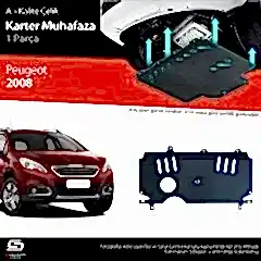 S-Dizayn Peugeot 2008 Çelik Karter Muhafaza 2013-2019 A+ Kalite