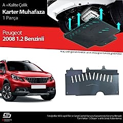 S-Dizayn Peugeot 2008 1.2 Benzin Çelik Karter Muhafaza 2017 Üzeri A+ Kalite