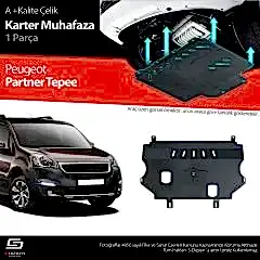 S-Dizayn Peugeot Partner Tepee Çelik Karter Muhafaza 2008-2018 A+ Kalite