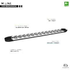 Fiat Scudo Uyumlu 2 Kısa Şase M-Line Gri Yan Basamak 220 Cm 2007-2016