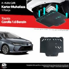 S-Dizayn Toyota Corolla 1.6 Benzinli Çelik Karter Muhafaza 2019 Üzeri A+ Kalite
