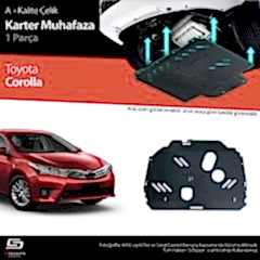 S-Dizayn Toyota Corolla Çelik Karter Muhafaza 2013-2018 A+ Kalite