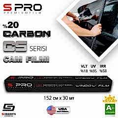 S Pro Cam Filmi Nano Carbon CS Serisi 2PLY %20 152cm/30mt