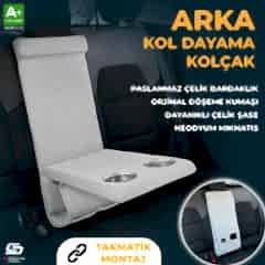 S-Dizayn Universal Arka Koltuk Kol Dayama Kolçak Gri A+ Kalite