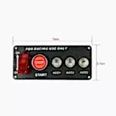 Her Araca Uyumlu Uyumlu Start Stop Düğme 3 Kademeli Parça