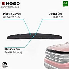 S-Dizayn Nissan Uyumlu Pathfinder ABS Plastik Kaput Rüzgarlığı 2005-2014 A+Kalite Parça