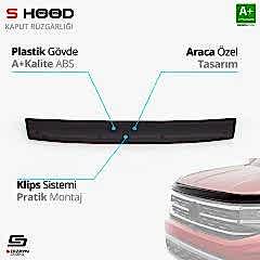 S-Dizayn Nissan Uyumlu Primaster ABS Plastik Kaput Rüzgarlığı 2001-2014 A+Kalite Parça