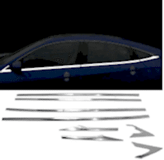 Honda Civic Uyumlu 2016 Sonrası Cam Çıtası Krom Parça